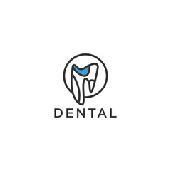 Dental logo icon design template