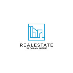 Realestate logo design icon template