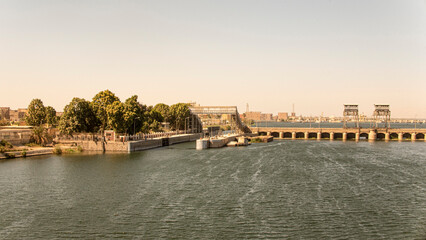 Obraz premium Aswan dam in Egypt, Aswan