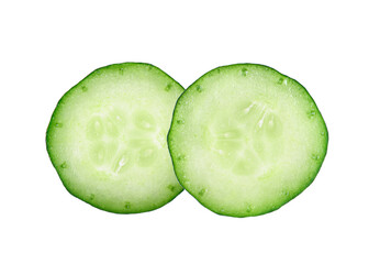 green cucumber on transparent png