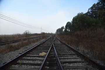 Fototapeta premium Merging Tracks