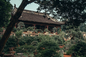 Ancient Chinese palace and garden in Tiger Hill