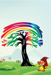 There is a rainbow soul tree that I find