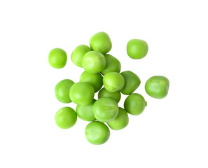 Green peas isolated on transparent png