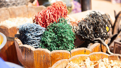 Traditional market bazaar in Nubian Village, Aswan, Cairo