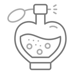 Perfume Greyscale Line Icon