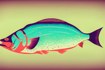 Color illustration of a fish