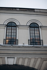 Walk through the snow city with interesting architecture.