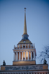 The spire of the old building of the Admiralty.