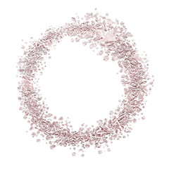 Glitter Circle Frame