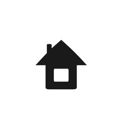 Vector illustration, logo, house icon, building. Isolated on a white background.