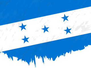 Grunge-style flag of Honduras.