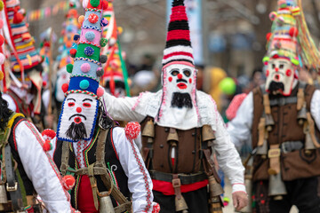 Fototapeta na wymiar Masquerade festival in Breznik, Bulgaria