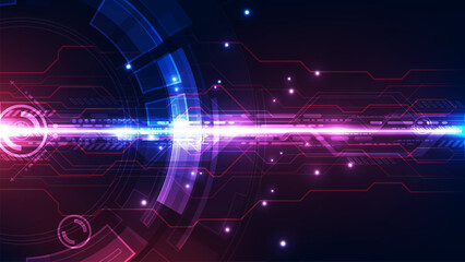 Vector Abstract futuristic high speed, Illustration high digital technology blue color