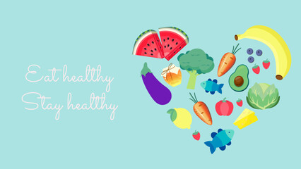Vector illustration for a healthy lifestyle