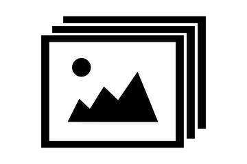 photograph or image or gallery vector icon