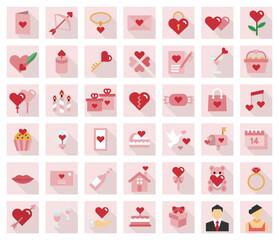 Valentine's Day elements - minimal thin line web icon set. Love  Romance Sale Icons collection. Love  Romance Sale Simple vector illustration. Simple vector illustration.