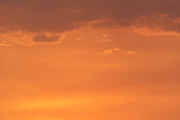 The orange color of Bautiful sunset