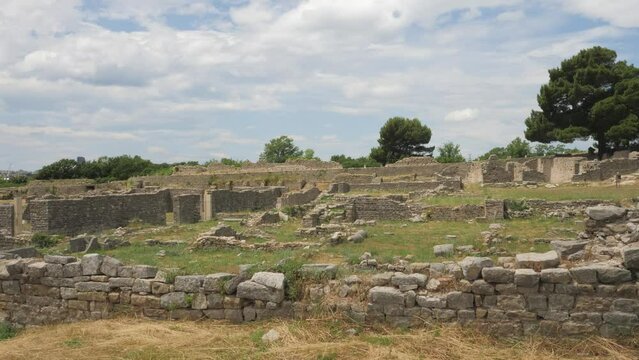 Ancient Roman Settlement Salona, Capital of province of Dalmatia, Croatia