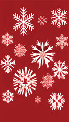Naklejka na ściany i meble snowfall texture with snowflakes on multicolored backgrounds