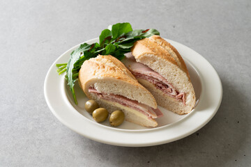 Korean food dishes 햄 샌드위치 Ham Sandwich