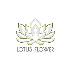 Lotus Flower Logo vector illustration