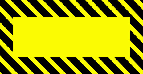 Warnhinweis mit Textfreiraum gelb schwarz