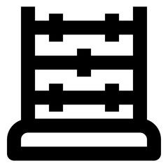 Fototapeta premium Abacus line icon