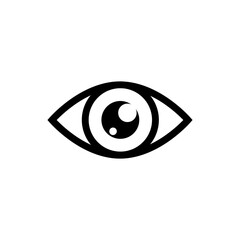Eye icon design for UI. eps 10 illustration 
