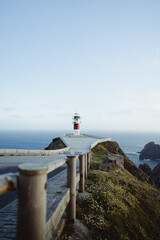 Paisaje del faro de cabo ortegal, galica, españa