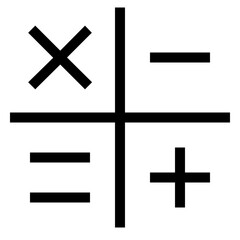 Obraz premium Calculator line icon