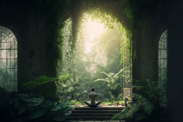 Serene Harmony: Yoga in Nature's Embrace