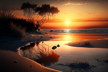 Golden Hour Beach Escape