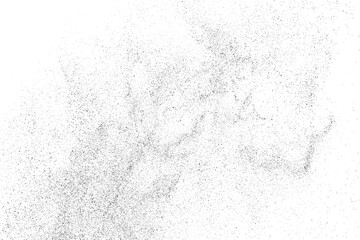 Distressed black texture. Dark grainy texture on white background. Dust overlay textured. Grain noise particles. Rusted white effect. Grunge design elements. Vector illustration, EPS 10.