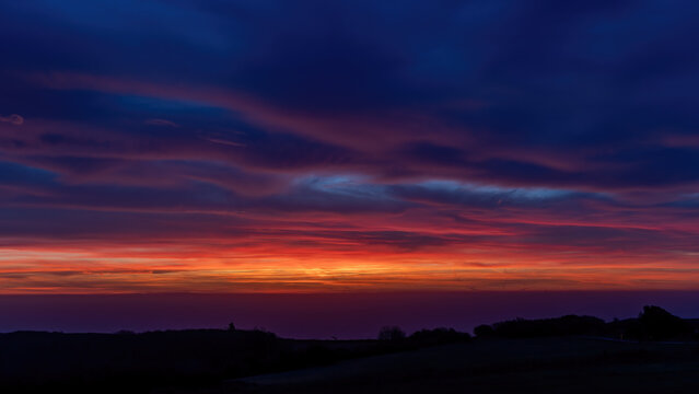 Sunrise over English Channel