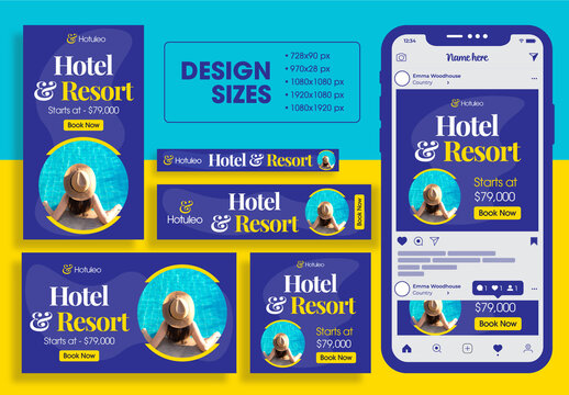 Hotel & Resort Web Banner Ads