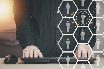 Target customer, buyer persona, marketing segmentation, job recruitment concept. Working on...
