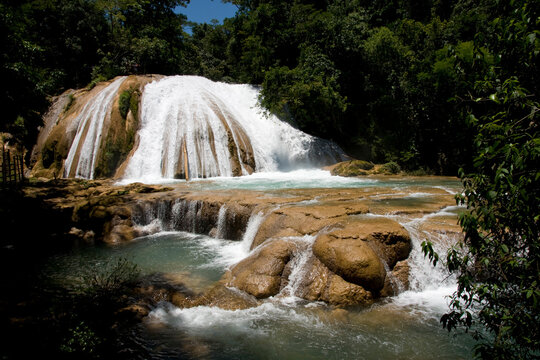 The cascades of Agua Azul