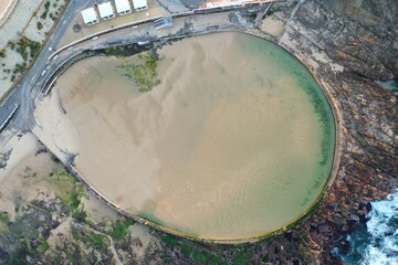 A bird eye view of natural pool