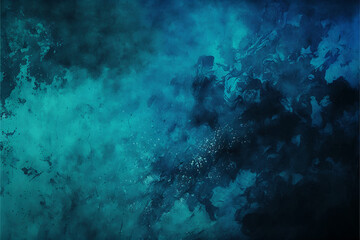 Dark blue abstract watercolor painting background