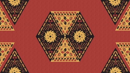 Ornamental Geometrical pattern - decorative illustrations, Vintage, antique, ancient, old, traditional, culture, wallpaper, desktop, cover, background, textile, fabric, damask, batik, tapestry, rug