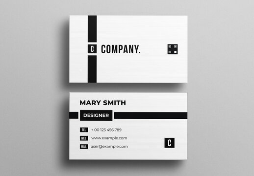 Black & White Business Card Design
