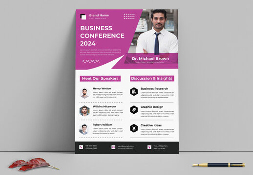 Business Conference Flyer Design Template