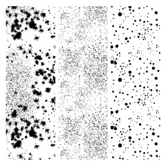 Ensemble de vecteur de textures grunge sale