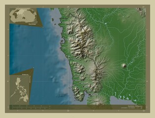 Zambales, Philippines. Wiki. Labelled points of cities