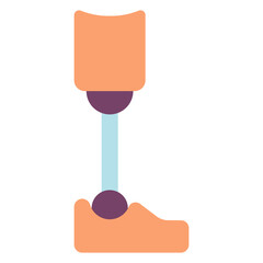 prosthetic leg illustration