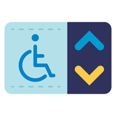 accessible wheelchair lift illustration