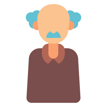 recommend clip art: elderly man illustration