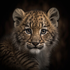 Obraz premium Tiger Cub Portrait