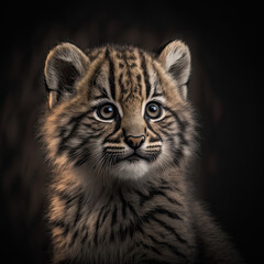 Fototapeta na wymiar Tiger Cub Portrait